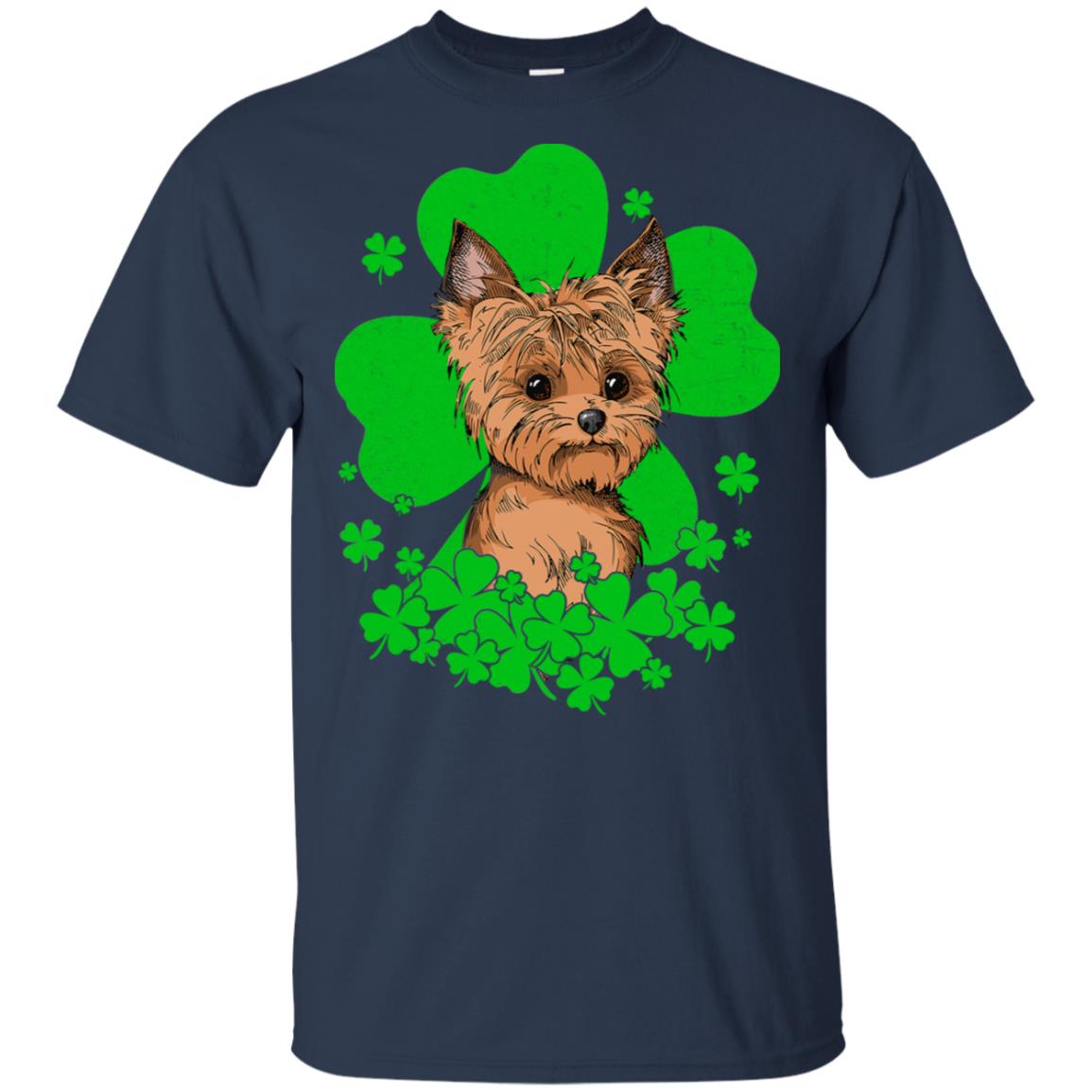 Yorkie St. Patrick's Day Clovers T-Shirt & Hoodie | Teecentury.com