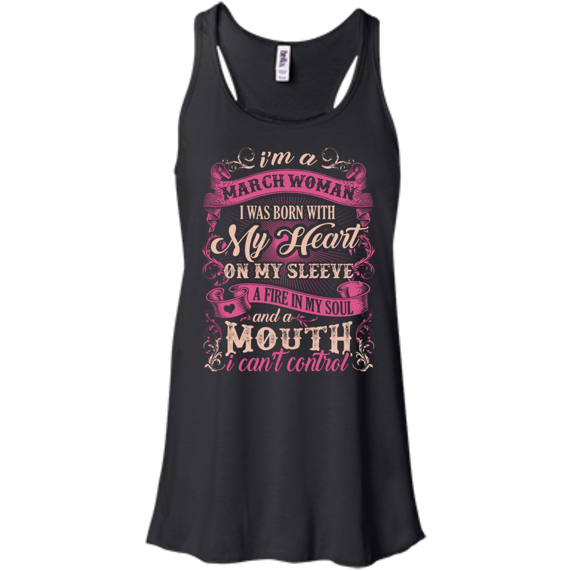 I Am A March Woman I Was Born With My Heart On My Sleeve T-Shirt & Hoodie | Teecentury.com