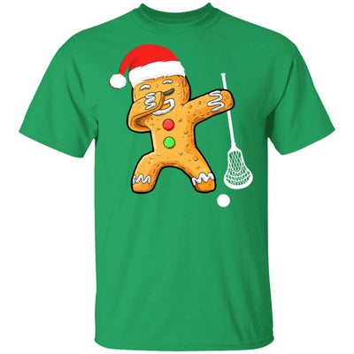 Dabbing Gingerbread Santa Lacrosse Christmas Pajama Gifts T-Shirt & Sweatshirt | Teecentury.com