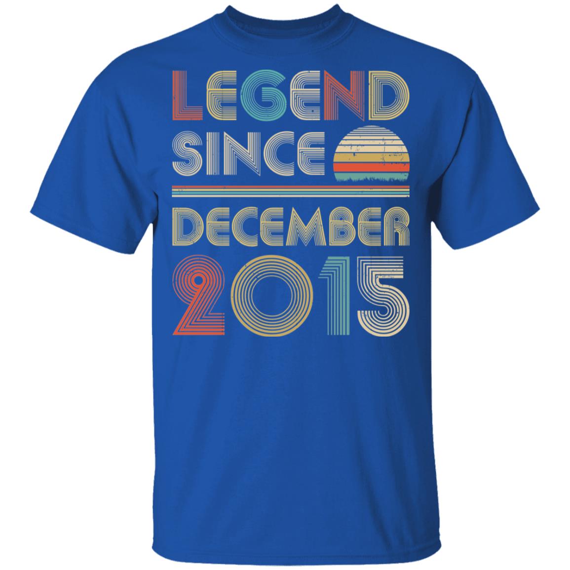 Legend Since December 2015 Vintage 7th Birthday Gifts Youth Youth Shirt | Teecentury.com