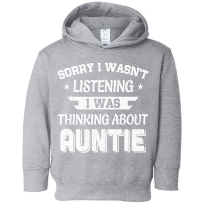 Sorry Not Listening Thinking About Auntie Funny Kids Youth Youth Shirt | Teecentury.com