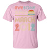 Awesome Since March 2012 Vintage 10th Birthday Gifts Youth Youth Shirt | Teecentury.com