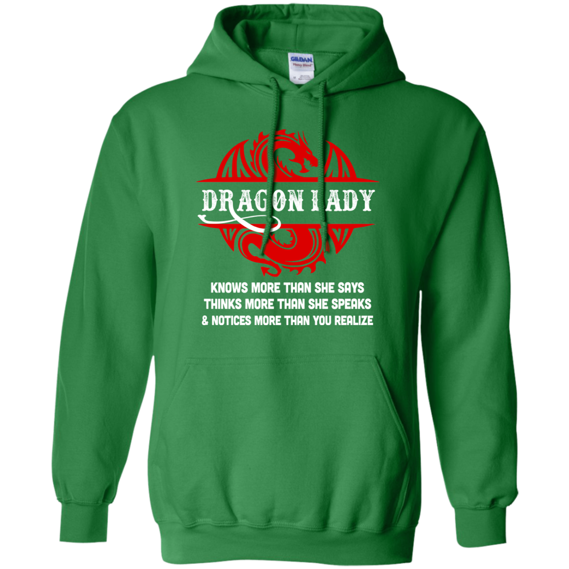 Dragon Lady Knows More Than She Says Thinks Speaks Notices T-Shirt & Hoodie | Teecentury.com