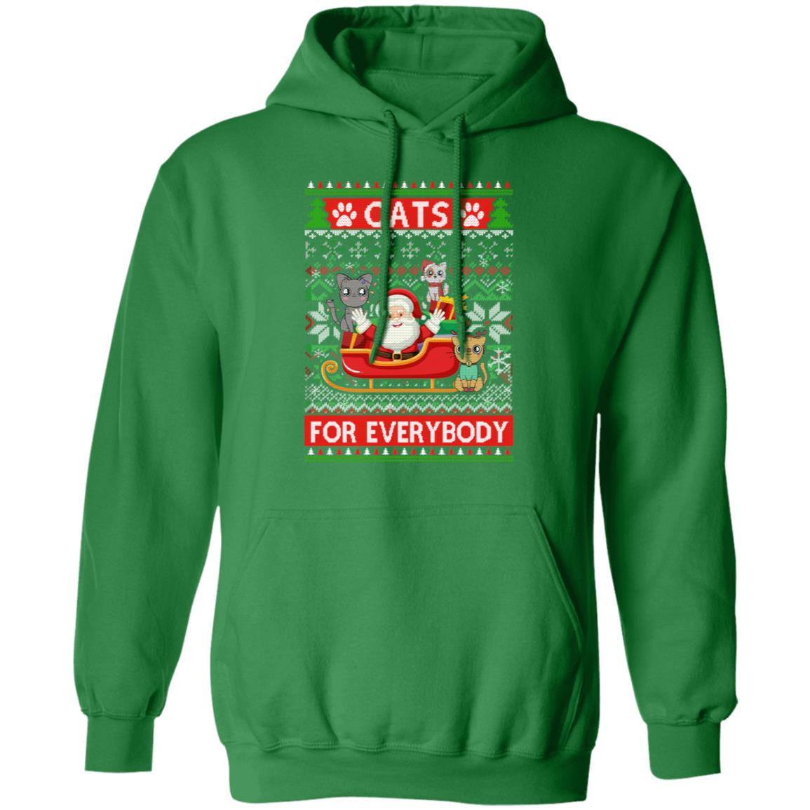 Cats For Everybody Christmas Cute Cat Lover Ugly Sweater T-Shirt & Sweatshirt | Teecentury.com