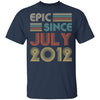 Epic Since July 2012 Vintage 10th Birthday Gifts Youth Youth Shirt | Teecentury.com