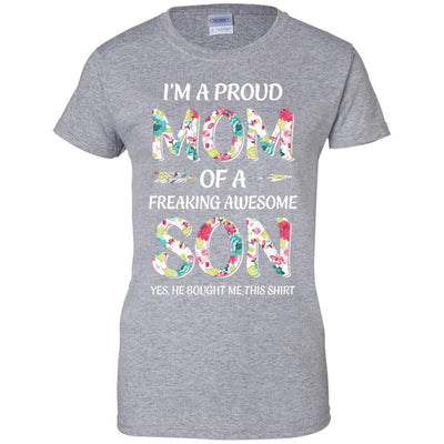 Proud Mom Mother's Day Gift From A Son To Mom T-Shirt & Hoodie | Teecentury.com