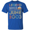 Legend Since June 2003 Vintage 19th Birthday Gifts T-Shirt & Hoodie | Teecentury.com