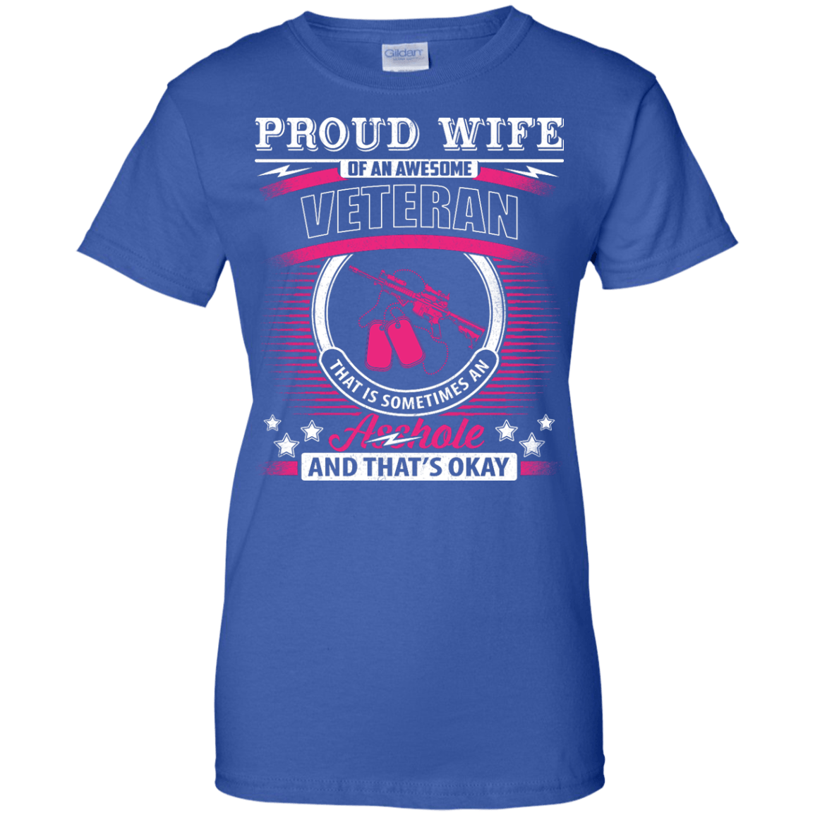 Proud Wife Of An Awesome Veteran T-Shirt & Hoodie | Teecentury.com