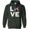American Flag Dog Labrador Love T-Shirt & Hoodie | Teecentury.com