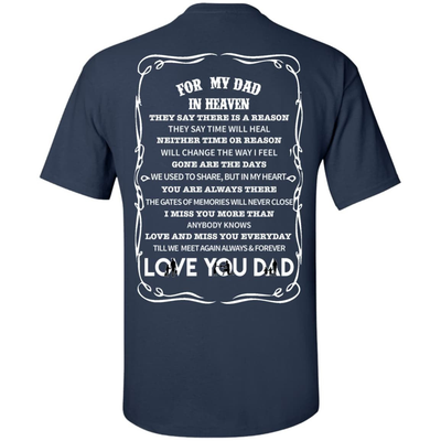 For My Dad In Heaven T-Shirt & Hoodie | Teecentury.com