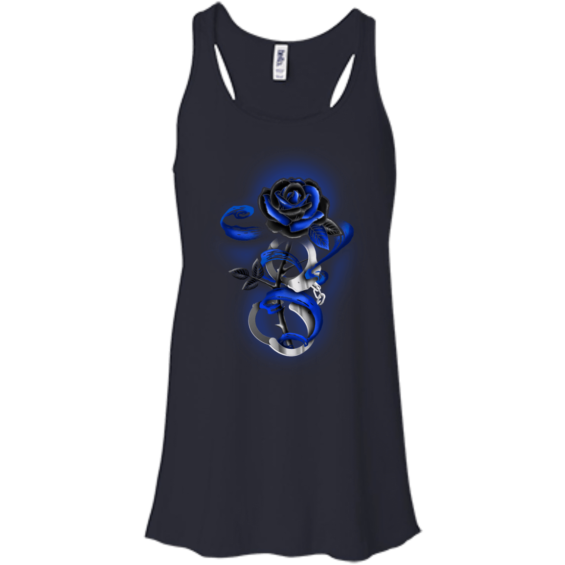 Rose tattoo Police Thin Blue Line T-Shirt & Hoodie | Teecentury.com