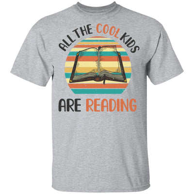 Retro Vintage Sunset All The Cool Kids Are Reading Youth Youth Shirt | Teecentury.com