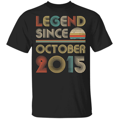 Legend Since October 2015 Vintage 7th Birthday Gifts Youth Youth Shirt | Teecentury.com