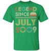 Legend Since July 2009 Vintage 13th Birthday Gifts Youth Youth Shirt | Teecentury.com