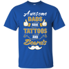 Awesome Dads Have Tattoos And Beards T-Shirt & Hoodie | Teecentury.com
