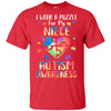 I Wear A Puzzle For My Niece Autism Awareness T-Shirt & Hoodie | Teecentury.com