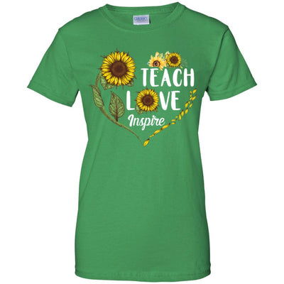 Sunflower Teach Love Inspire Teaching Gift For Teacher T-Shirt & Hoodie | Teecentury.com