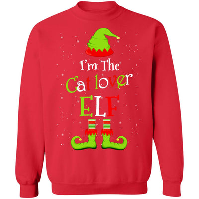 I'm The Cat Lover Elf Family Matching Funny Christmas Group Gift T-Shirt & Sweatshirt | Teecentury.com