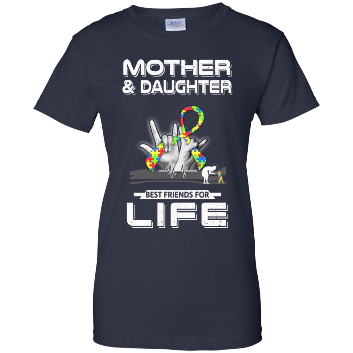 Mother And Daughter Best Friends For Life Autism Awareness T-Shirt & Hoodie | Teecentury.com