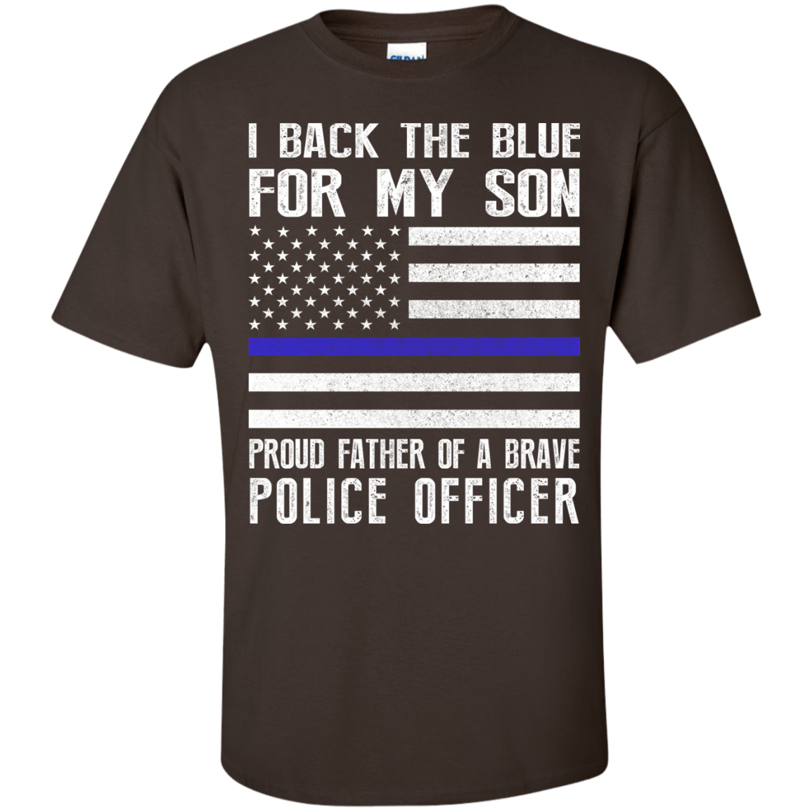 I Back The Blue for My Son Police Thin Blue Line For Dad T-Shirt & Hoodie | Teecentury.com