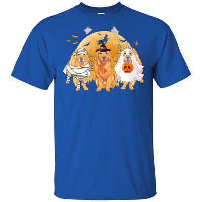 Golden Retriever Mummy Witch Dog Moon Ghosts Halloween T-Shirt & Hoodie | Teecentury.com