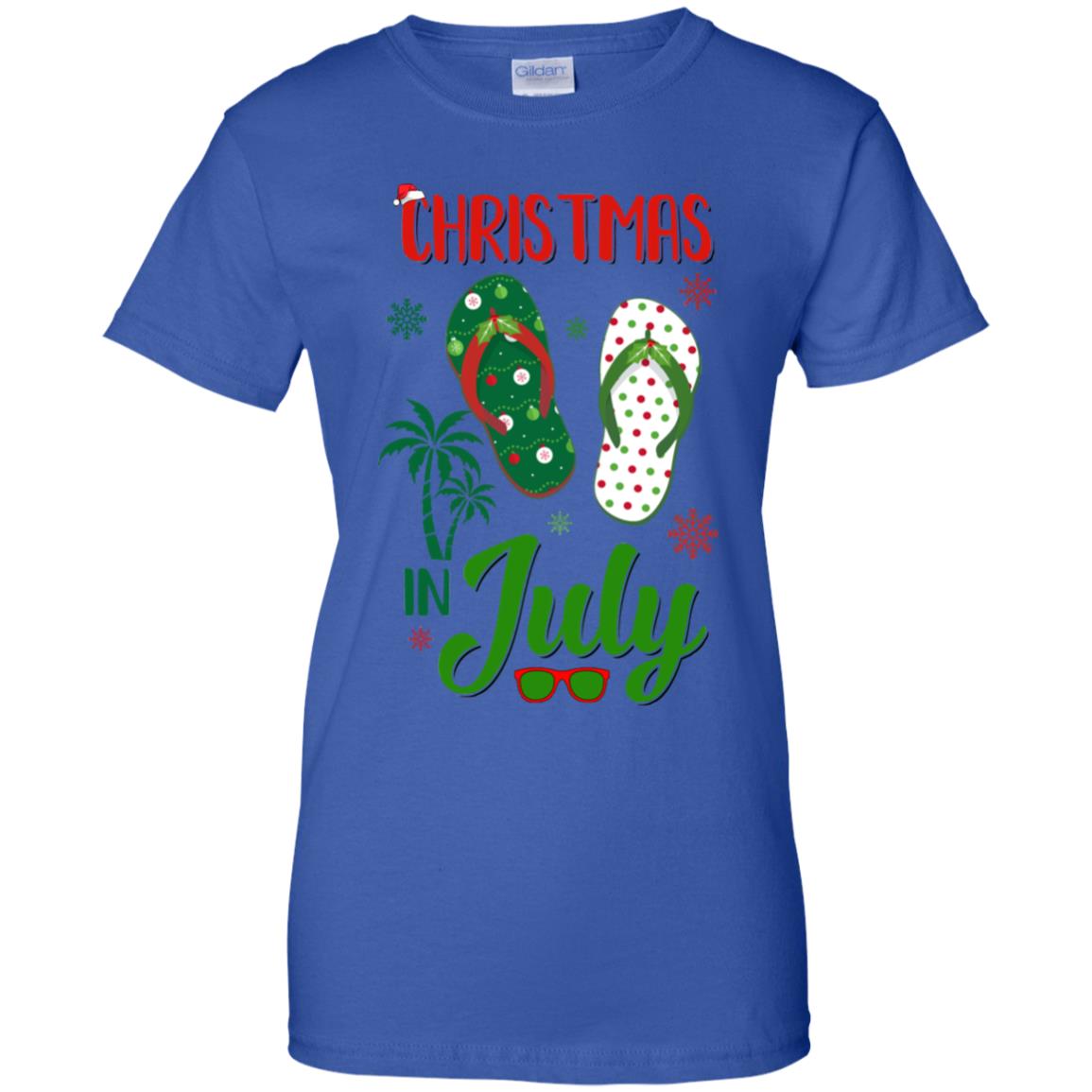 Summer Vacation Santa Flip Flops Christmas In July T-Shirt & Tank Top | Teecentury.com
