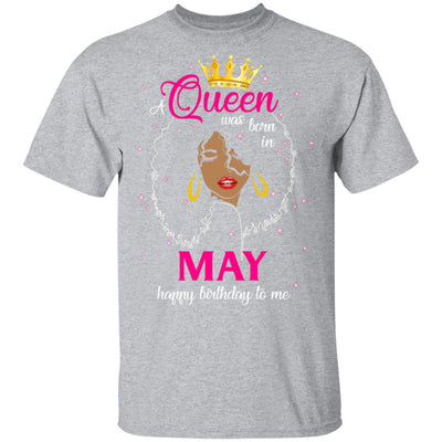 Cool A Queen Was Born In May Happy Birthday To Me Gifts T-Shirt & Tank Top | Teecentury.com