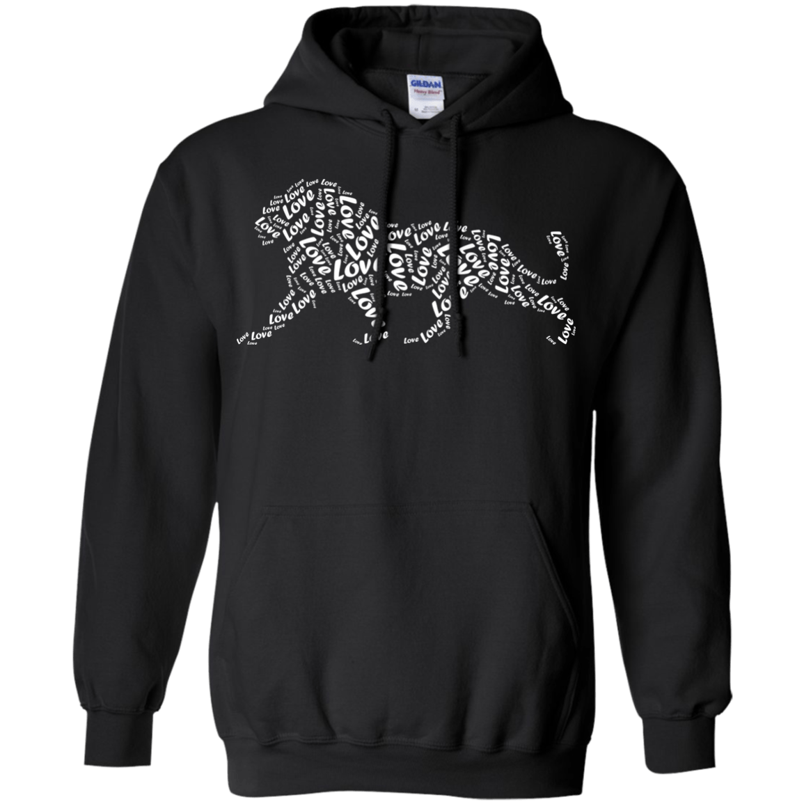 I Love Lion T-Shirt Word Graphic Tee T-Shirt & Hoodie | Teecentury.com