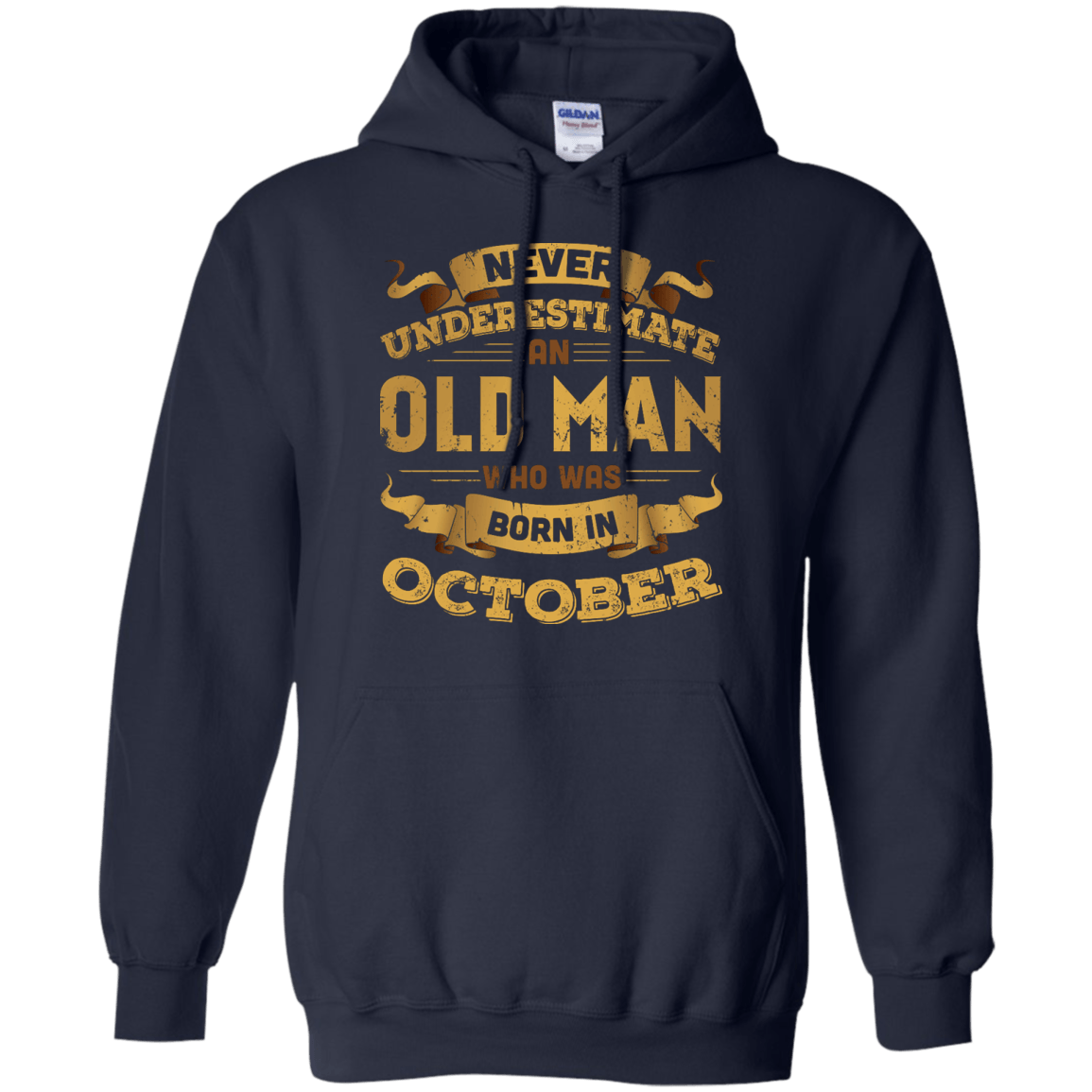 Never Underestimate An Old Man Who Was Born In October T-Shirt & Hoodie | Teecentury.com