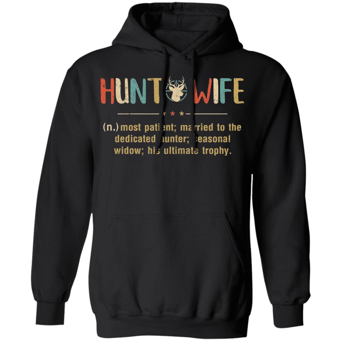 Vintage Funny Hunting Husband Hunt Wife Most Patient Married T-Shirt & Hoodie | Teecentury.com