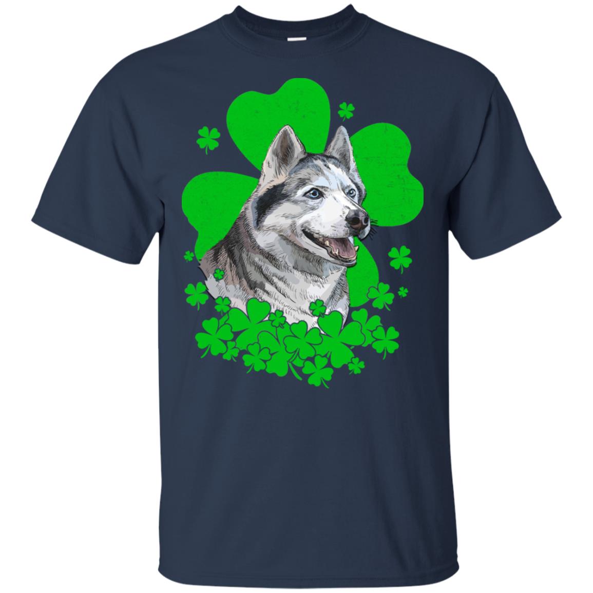 Siberian Husky St. Patrick's Day Clovers T-Shirt & Hoodie | Teecentury.com