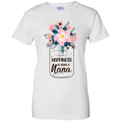 Happiness Is Being Nana Life Flower Nana Gifts T-Shirt & Hoodie | Teecentury.com