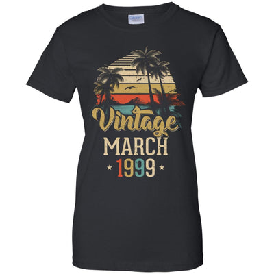 Retro Classic Vintage March 1999 23th Birthday Gift T-Shirt & Hoodie | Teecentury.com