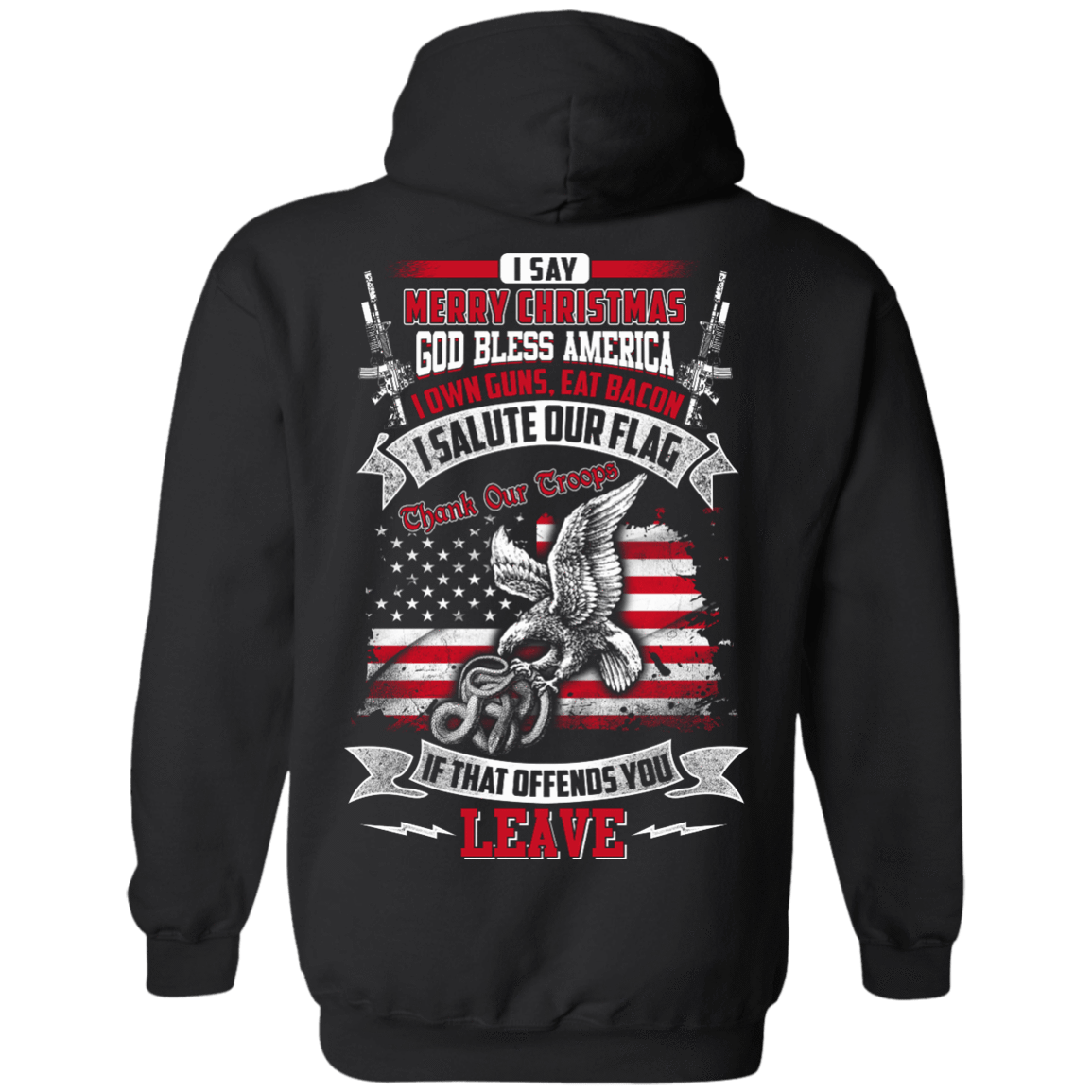 I Say Merry Christmas God Bless America Christmas T-Shirt & Hoodie | Teecentury.com