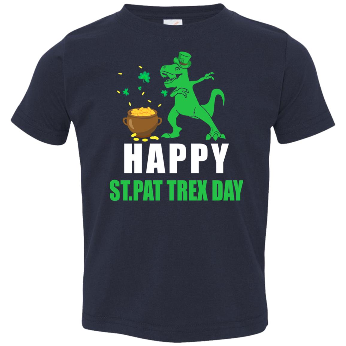 Happy St Pat T-Rex Day Dinosaur St Patrick's Day Youth Youth Shirt | Teecentury.com