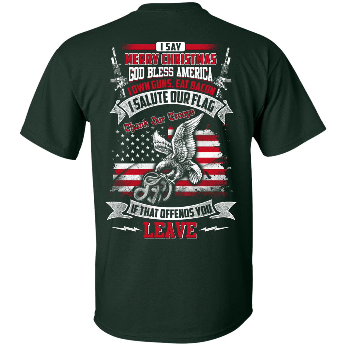 I Say Merry Christmas God Bless America Christmas T-Shirt & Hoodie | Teecentury.com