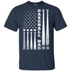 American Flag Vintage Baseball Dad Father's Day T-Shirt & Hoodie | Teecentury.com