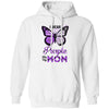 I Wear Purple For My Mom Butterfly Alzheimer's Awareness T-Shirt & Hoodie | Teecentury.com