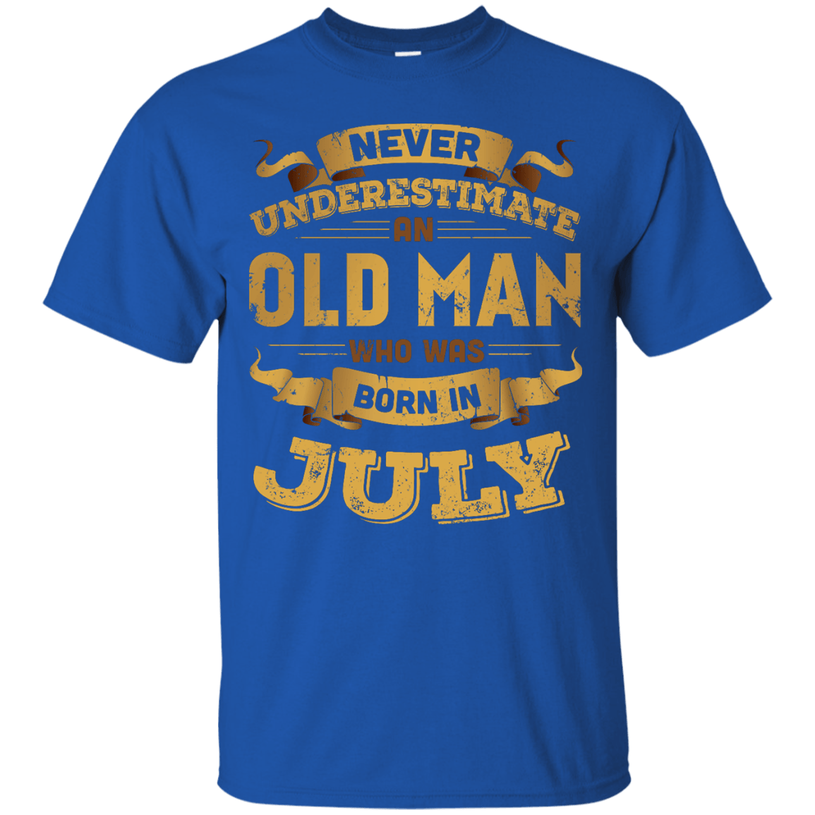 Never Underestimate An Old Man Who Was Born In July T-Shirt & Hoodie | Teecentury.com