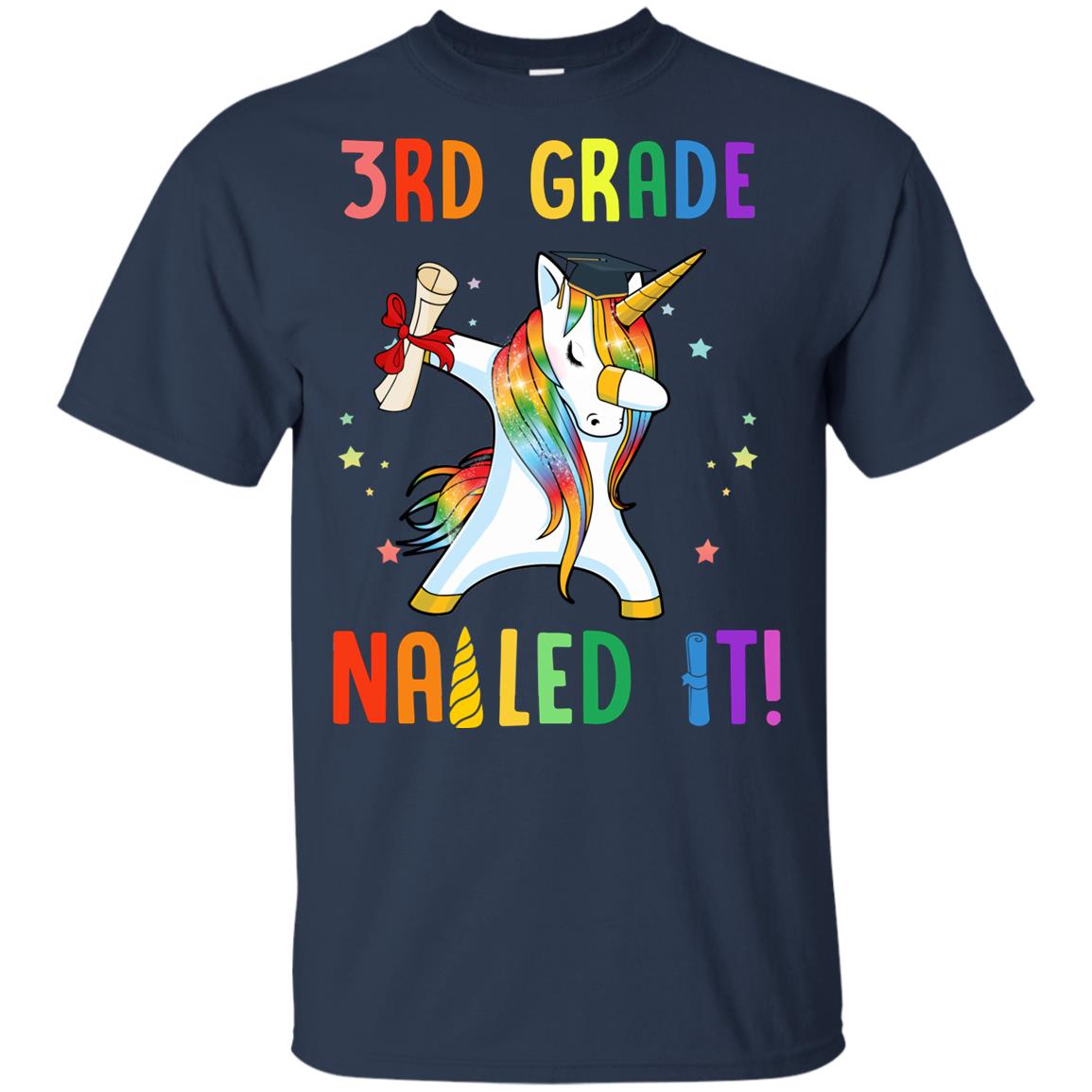 Dabbing 3rd Grade Unicorn Nailed It Graduation Class Of 2022 Youth Youth Shirt | Teecentury.com