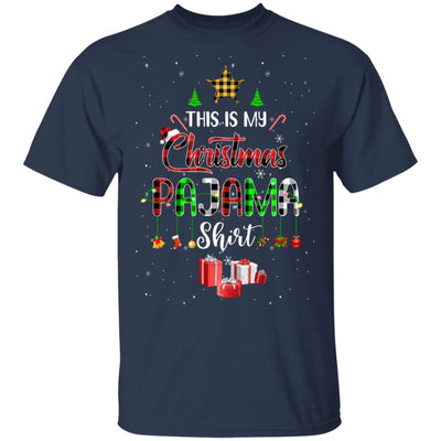This Is My Christmas Pajama Family Matching Buffalo Plaid T-Shirt & Sweatshirt | Teecentury.com