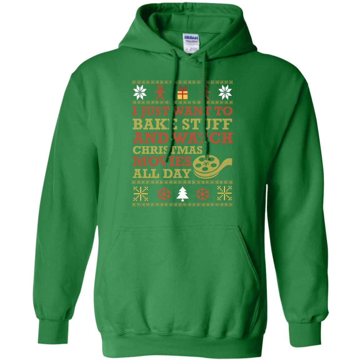 I Just Want To Bake Stuff And Watch Christmas Movie T-Shirt & Hoodie | Teecentury.com