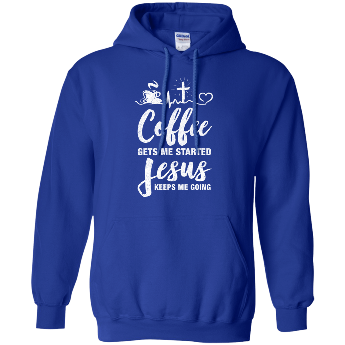 Coffee Gets Me Started Jesus Keeps Me Going T-Shirt & Hoodie | Teecentury.com