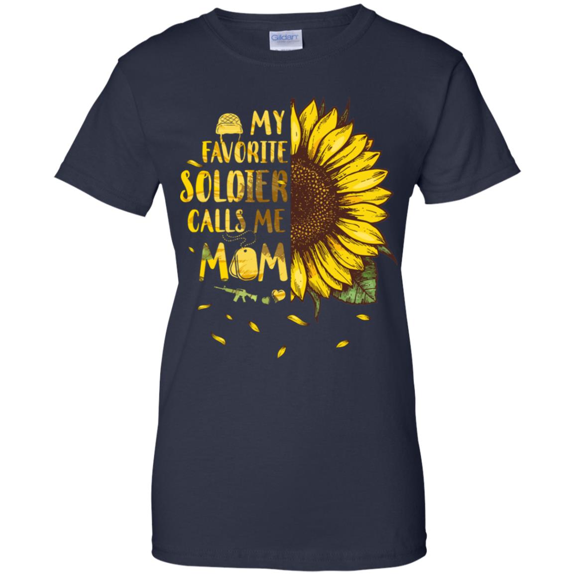 Sunflower My Favorite Soldier Calls Me Mom Mothers Day Gift T-Shirt & Hoodie | Teecentury.com