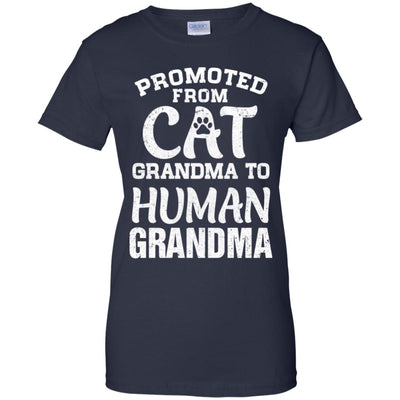 Promoted From Cat Grandma To Human Grandma Gifts T-Shirt & Hoodie | Teecentury.com