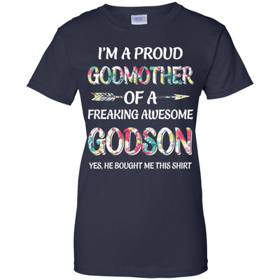 Proud Godmother Mother's Day Gift From A Godson T-Shirt & Hoodie | Teecentury.com