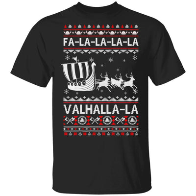 Fa La La Valhalla Viking Ship Ugly Christmas Sweater T-Shirt & Hoodie | Teecentury.com