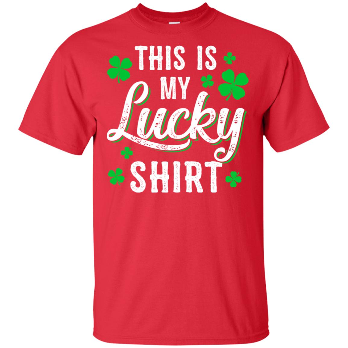 This Is My Lucky Shirt Irish Shamrocks St Patrick Day T-Shirt & Hoodie | Teecentury.com