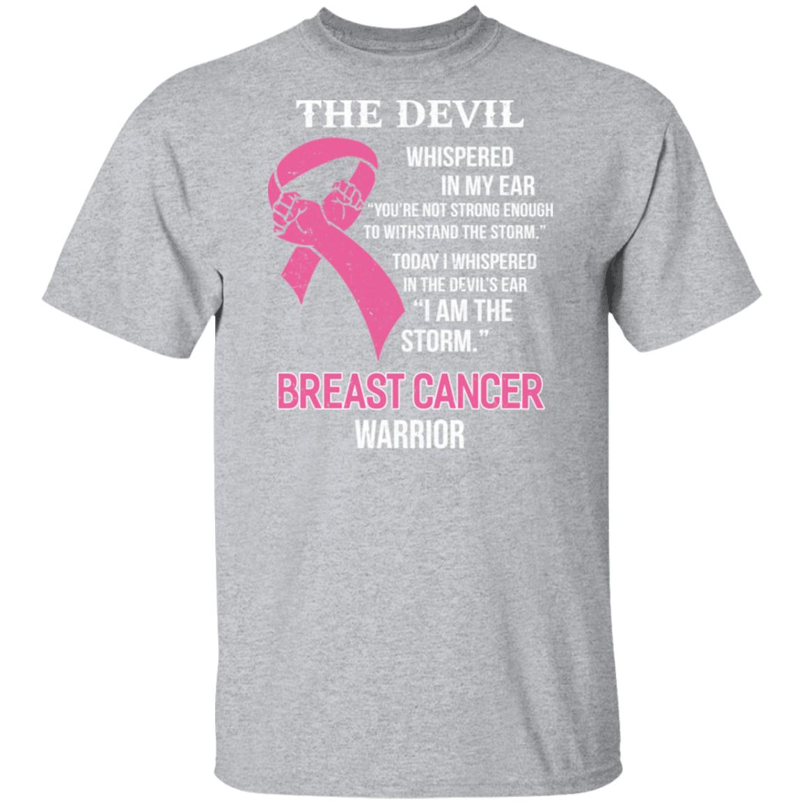 I Am The Storm Support Breast Cancer Awareness T-Shirt & Hoodie | Teecentury.com
