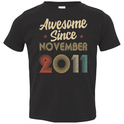 Awesome Since November 2011 Vintage 11th Birthday Gifts Youth Youth Shirt | Teecentury.com